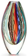 Vaso 208 MS Hippie Murano Cristais Cadoro