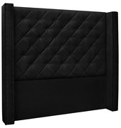 Cabeceira Cama Box Casal Queen 160cm Vicenza Suede Preto - Sheep Estofados - Preto