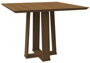 Mesa de Jantar Quadrada Leka 100 cm Imbuia - D'Rossi