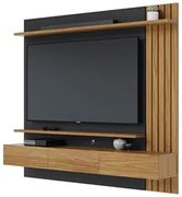 Painel Home Suspenso para TV 70 Pol. 180cm Buriti C05 Noce Milano/Pret