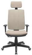 Cadeira Office Brizza Soft Poliester Fendi RelaxPlax Com Encosto Cabeça Base Standard 126cm - 63497 Sun House