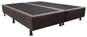 Base Box para Cama Casal Queen 158x198cm Bipartido Liz S05 Suede Borda