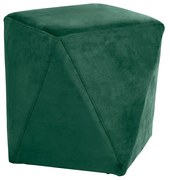 Puff Decorativo Sala de Estar Blois Veludo Verde G15 - Gran Belo