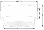 Plafon Para Dormitório Cilíndrico SD-3065 Cúpula Cor Lilás Branco