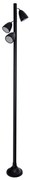 Poste Vidro Aluminio Preto Ip65 Electra