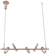Pendente Led Metal Aluminio Dourado 26w 3000k Balance