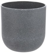 Vaso Redondo Decorativo Cinza 9,5x9,5 cm - D'Rossi