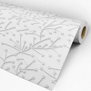 Papel de Parede Floral 3D 0.52m x 3.00m