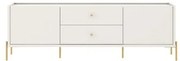 Rack Jasper Off White Fosco Base Dourado 1,80 MT - 69770 Sun House