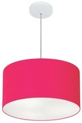 Pendente Cilíndrico Pink MJ-4099 Para Mesa de Jantar e Estar