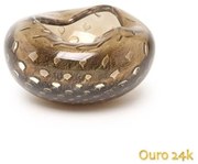 Centro de Mesa Mini Murano Oceano 3 c/ Ouro  Fumê