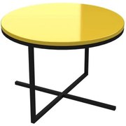 Mesa Lateral Zeta Baixa Laccato Amarelo 36 cm (ALT) - 28244 Sun House