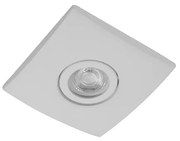 Plafon Embutir Aluminio Branco 9x9cm