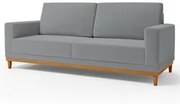 Sofá Living 145cm 2 Lugares Kayrós D05 Bouclê Cinza - Mpozenato