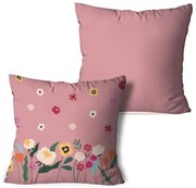 Jg Capa Almofadas Floral Rosa 2 Peças