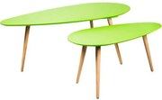 Mesa Kit Ravena 2 Pecas em MDF Cor Verde - 29710 Sun House