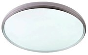 Plafon Zenith Redondo Ø50X05Cm Led 36W 3000K Bivolt Branco E Cinza - U...