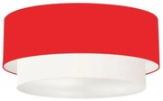 Plafon Para Corredor Cilíndrico SC-3021 Cúpula Cor Vermelho Branco