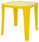 Mesa Tramontina Tambaú 68 x 68 x 72 cm em Polipropileno Amarelo