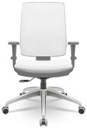 Cadeira Brizza Diretor Grafite Tela Branca Assento Aero Branco Base RelaxPlax Alumínio - 65985 Sun House