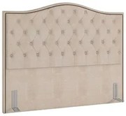 Cabeceira Cama Box Casal Queen 160cm Siena P02 Linho Bege Cru - Mpozen