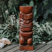 Escultura Tiki Hawaii em Madeira Itaúba