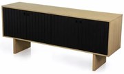 Buffet Sarasota Paglia 04 Portas Ebony 180cm - 73518 Sun House