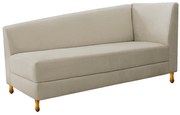 Recamier Valéria 140cm Lado Esquerdo Corano Bege - ADJ Decor