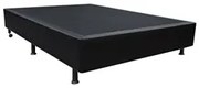 Base Box para Cama Casal 138x188cm Liz S05 Sintético Preto - Mpozenato