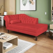 Recamier Diana 140cm Lado Direito Corano Vermelho - ADJ Decor