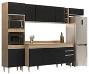 Armário de Cozinha Modulada 5 Peças CP17 Balcão com Tampo Castanho/Pre