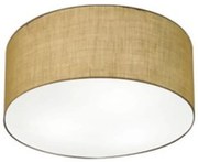 Plafon Cilíndrico Md-3055 Cúpula em Tecido 80x21cm Palha - Bivolt