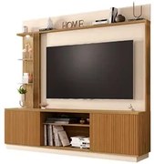 Estante Home Theater Para TV Até 65 Pol. Atlanta Cinamomo/Off White/Ri