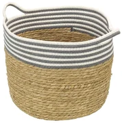Cesto Patay Natural Cinza e Branco – 30cm