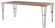 Mesa Jantar Bronx Madeira Driftwood Pes Aco Grafite 220cm - 38359 Sun House