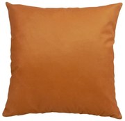 Capa de Almofada Prado em Suede Tons de Ferrugem 45x45cm - Liso Ferrugem - Com Enchimento