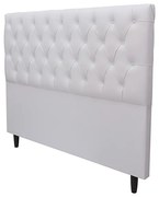 Cabeceira Cama Box Casal King 195cm Nicole Capitonê Corano Branco - Sheep Estofados - Branco