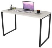 Mesa de Escritório Office 120cm Estilo Industrial Prisma C08 Snow - Mp