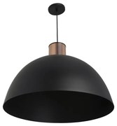 Pendente Cobre Aluminio 54Cm - PRETO/COBRE