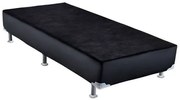 Base de Cama Box Courino Preto Solteiro 88 cm (LARG) Alta - 42853 Sun House