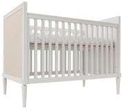 Berço Mini Cama Natu Palha Natural - Branco