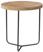 Mesa Lateral Flash Alta cor Driftwood com Base Grafite 59 cm (ALT) - 51174 Sun House