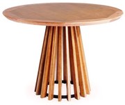 Mesa de Jantar Brisa Tampo Redondo Madeira Verniz Mel 110cm - 60517 Sun House