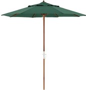 Ombrellone Poliéster Marcel Verde - 240 cm - 69105 Sun House