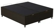 Base Cama Box Baú Casal Queen 158cm Hit I02 Suede Marrom - Mpozenato