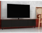 Rack Home Para TV 50" 183cm Preto Castanho