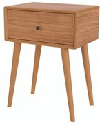 Mesa de Cabeceira Wood Prime TW49 1 Gaveta cor Freijo 50 cm - 69424 Sun House