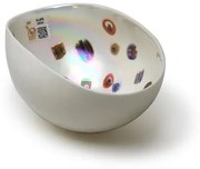 Bowl de Murano Marfim com Murinas Yalos