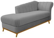 Recamier Vanessa 140cm Lado Esquerdo Corano Cinza - ADJ Decor