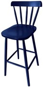 Banqueta Skand Assento Escavado Cor Azul 72 cm (ALT) - 33371 Sun House